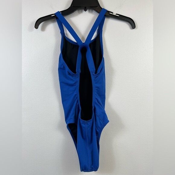 NIKE Womens Royal Blue Performance One-Piece Swimsuit Lined Hydrastrong 32 sz 6 - Picture 4 of 14